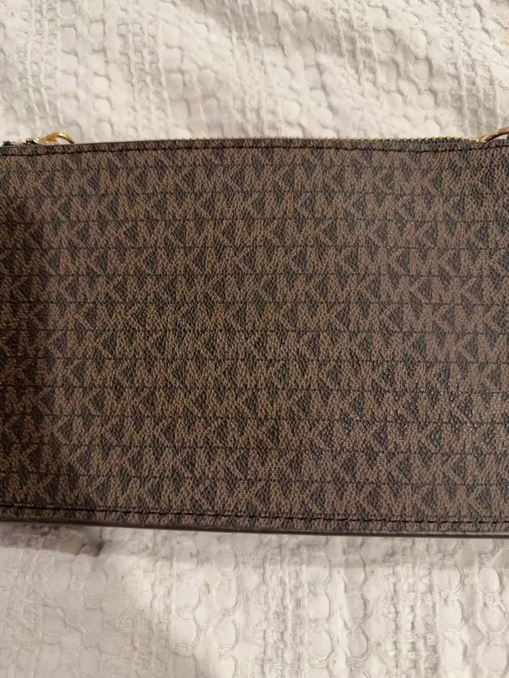 Michael Kors Signature Logo Belt Bag with Chain Detail